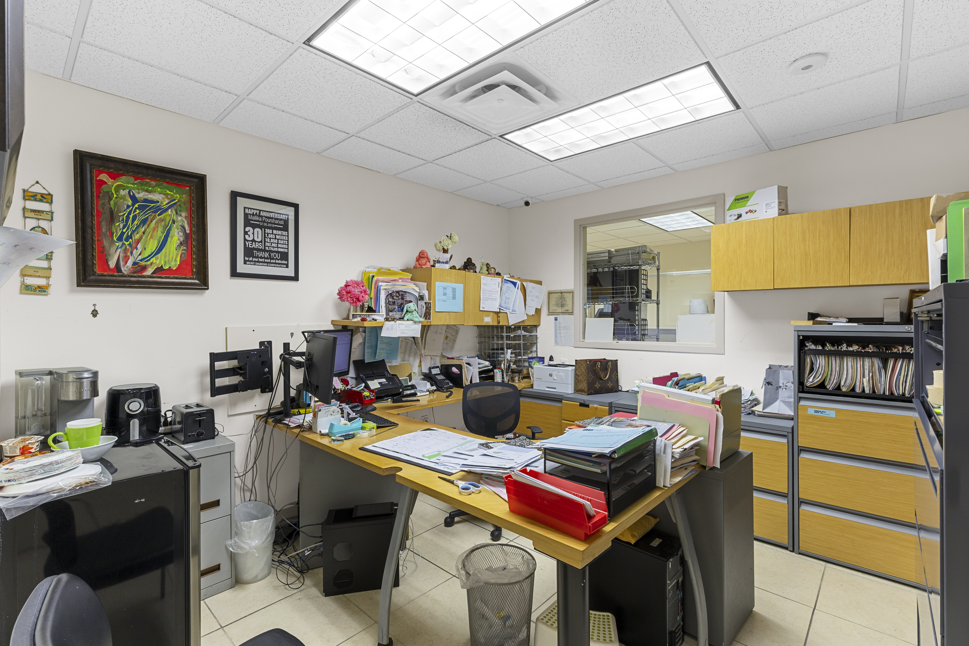 Private office with window