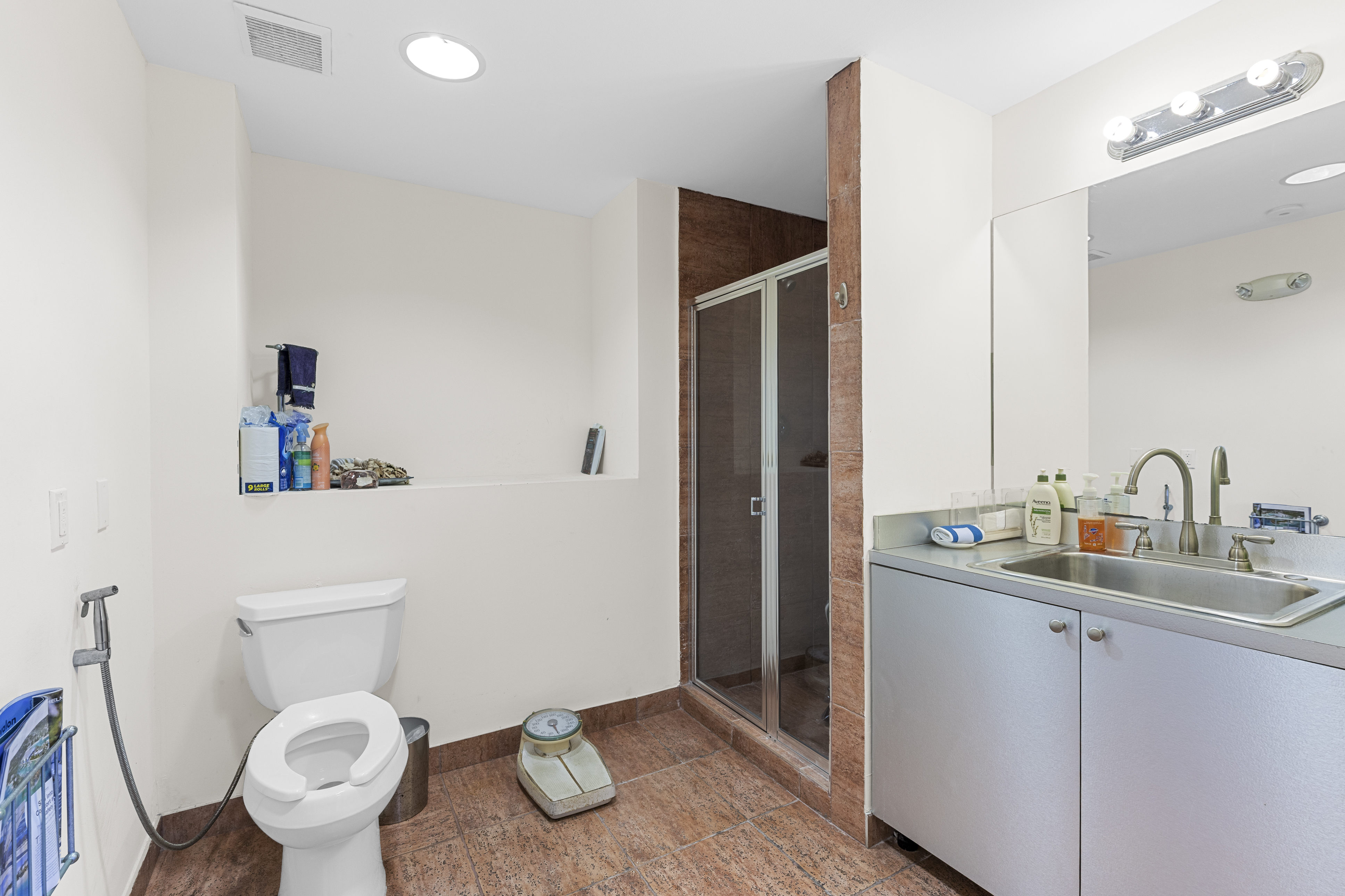 Private bathroom with shower