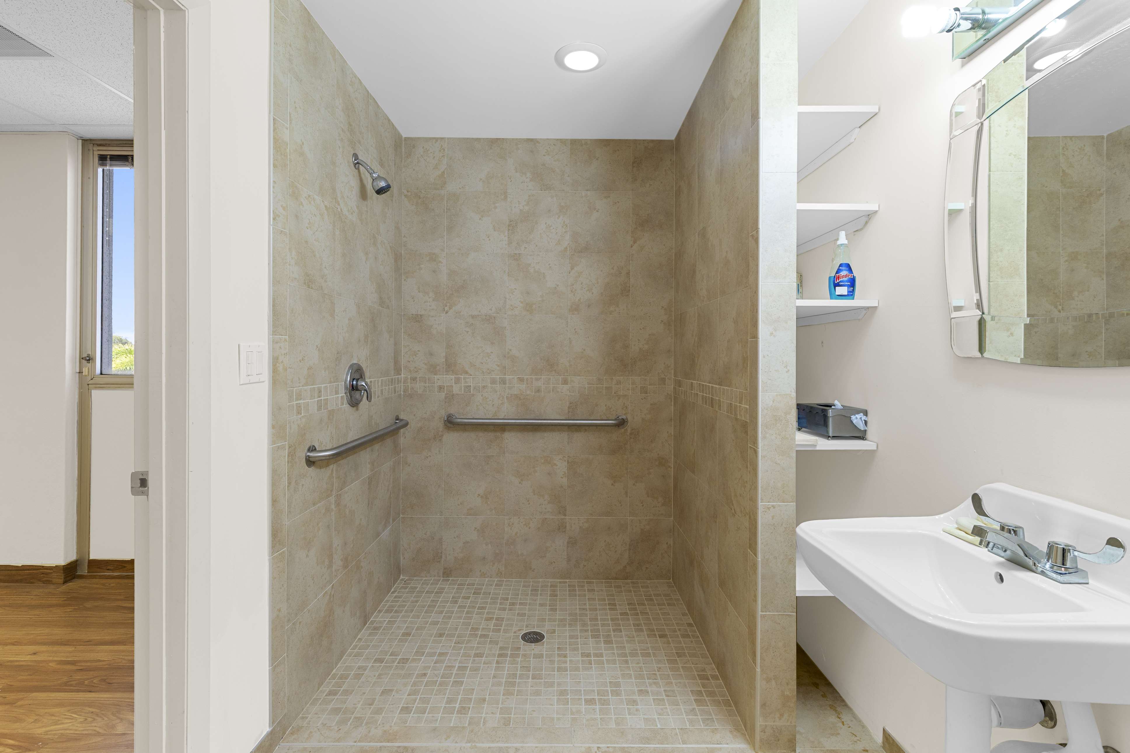 Private bathroom with walk-in shower