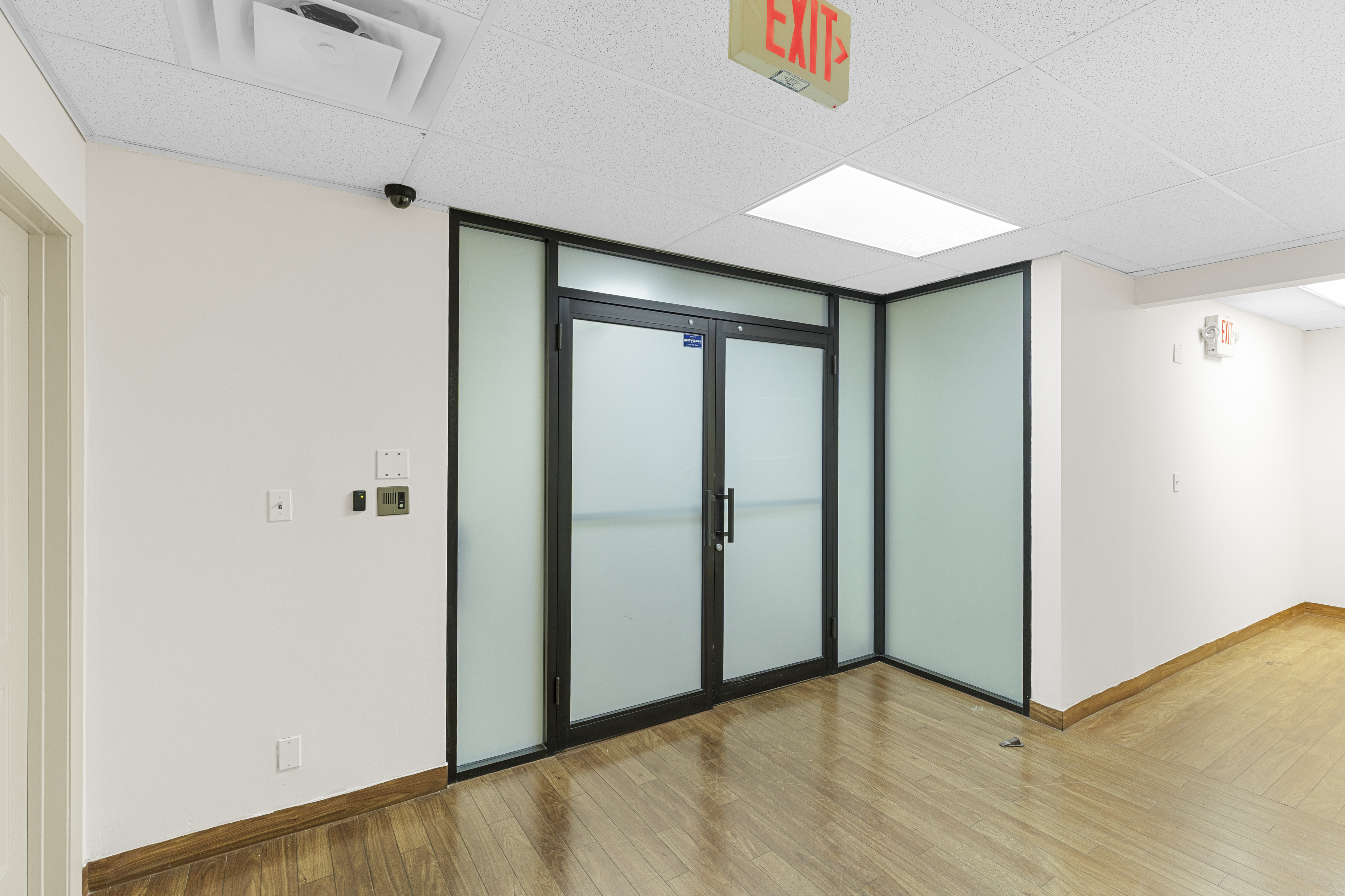 Keycard-secured suite entry